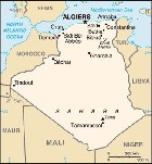 Country map of Algeria