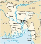 Country map of Bangladesh