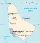 Country map of Barbados