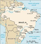 Country map of Brazil