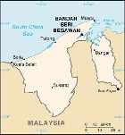 Country map of Brunei