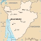 Country map of Burundi