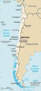 Country map of Chile