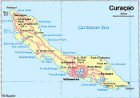 Country map of Curacao