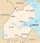 Country map of Djibouti