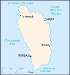 Country map of Dominica
