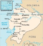 Country map of Ecuador