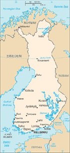 Country map of Finland