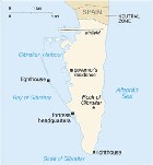 Country map of Gibraltar