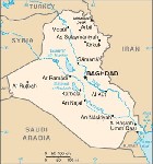 Country map of Iraq
