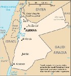 Country map of Jordan