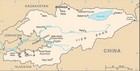 Country map of Kyrgyzstan