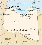 Country map of Libya