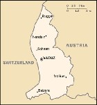 Country map of Liechtenstein