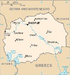 Country map of Macedonia