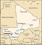 Country map of Mali Republic