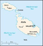 Country map of Malta