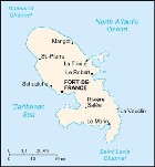 Country map of Martinique