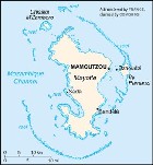 Country map of Mayotte Island