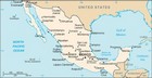 Country map of Mexico