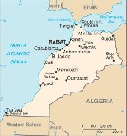 Country map of Morocco
