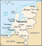 Country map of Netherlands