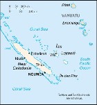 Country map of New Caledonia