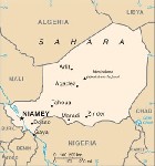 Country map of Niger Republic
