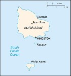 Country map of Norfolk Island