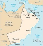 Country map of Oman