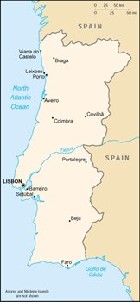 Country map of Portugal