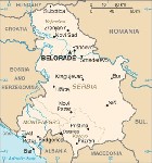 Country map of Serbia