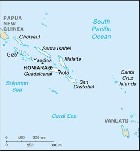 Country map of Solomon Islands