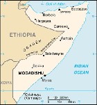 Country map of Somalia Republic