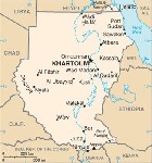 Country map of Sudan