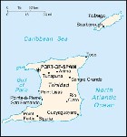 Country map of Trinidad And Tobago