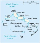 Country map of Turks And Caicos Islands