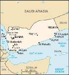Country map of Yemen