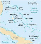 Country map of Bahamas