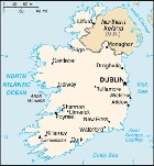 Country map of Ireland
