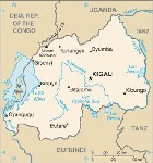 Country map of Rwanda